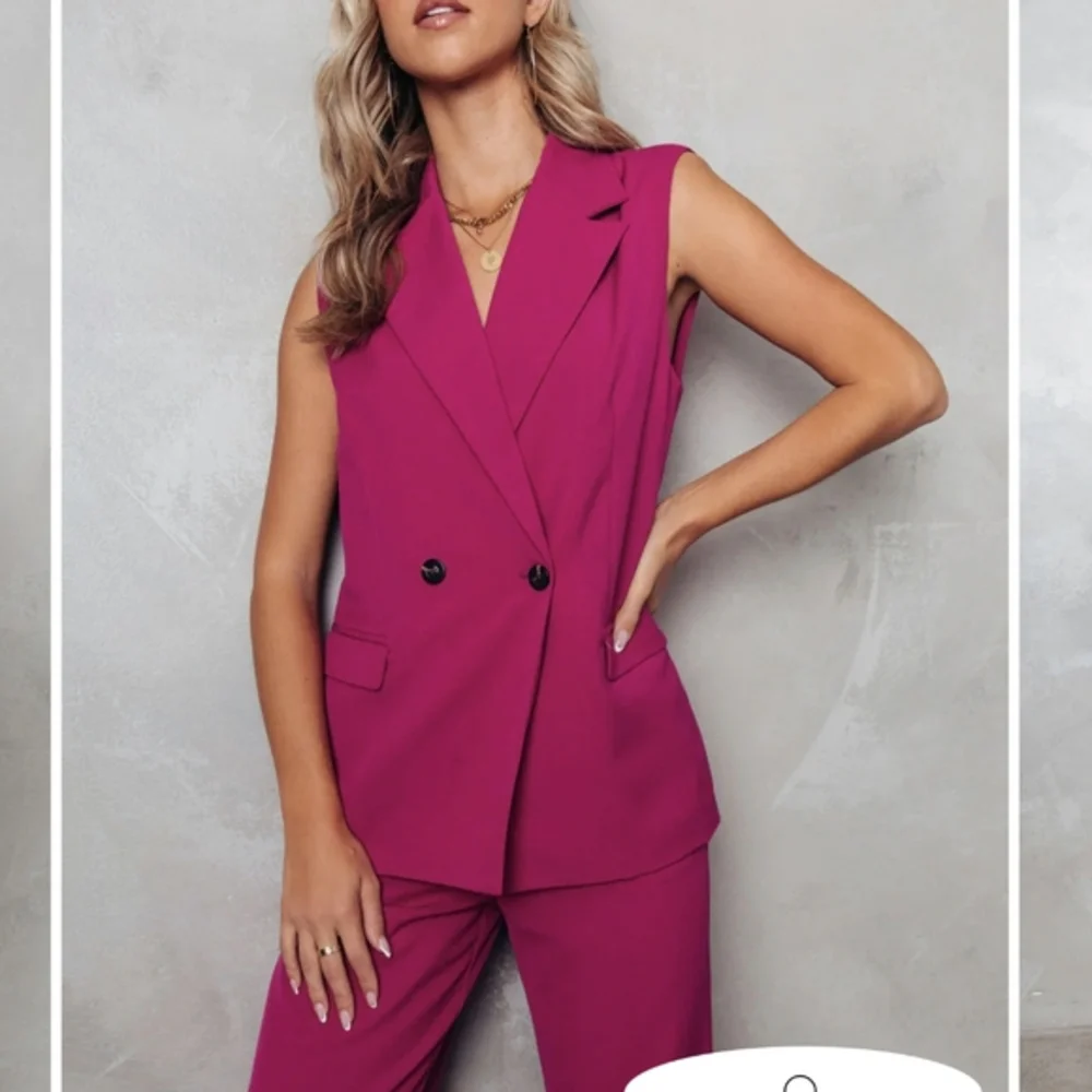 VICI Pocketed Vest - Magenta - Picture 2 of 9